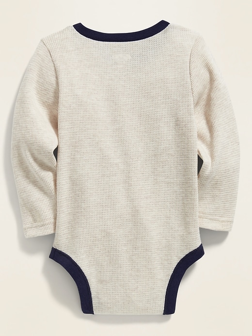 View large product image 2 of 2. Thermal Henley Bodysuit for Baby