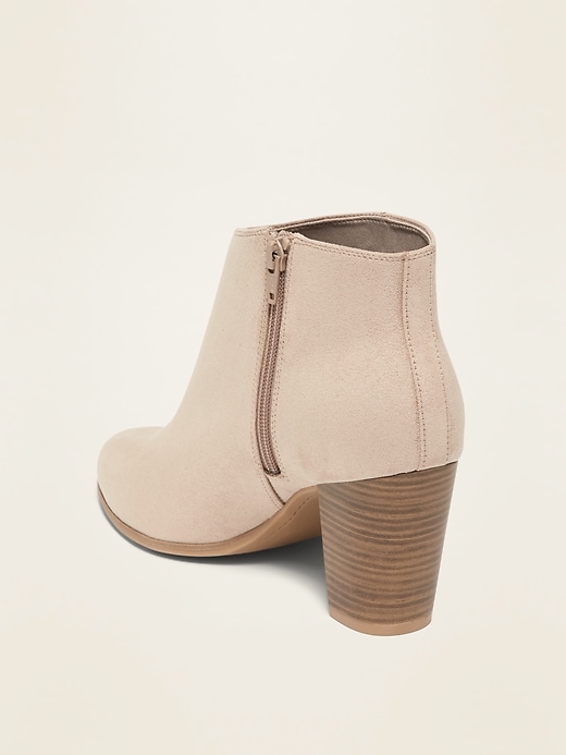 Image number 4 showing, Faux-Suede Ankle-Strap Boots for Women