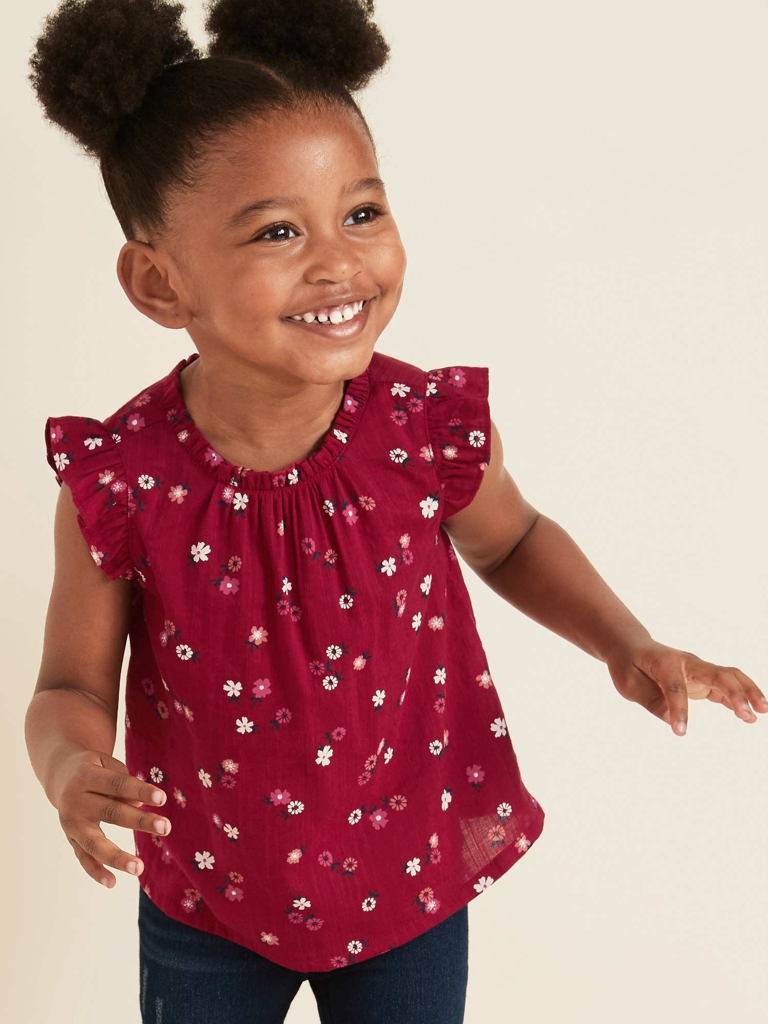High-Neck Ruffle-Trim Blouse for Toddler Girls | Old Navy