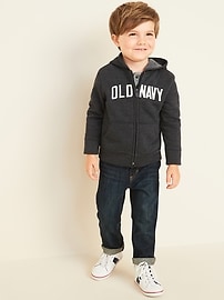 View large product image 3 of 4. Unisex Logo-Graphic Zip Hoodie for Toddler