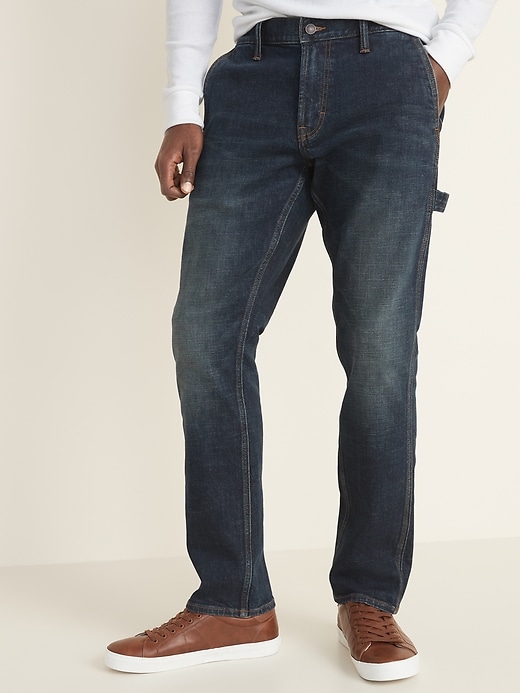 old navy straight built in flex jeans
