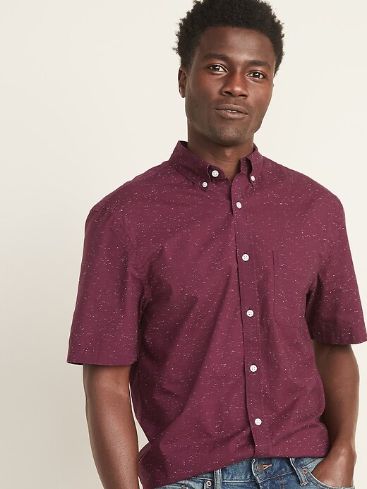 Image number 4 showing, Slim-Fit Built-In Flex Neps-Textured Poplin Shirt