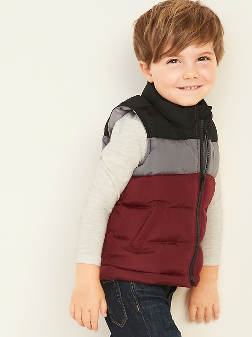 View large product image 1 of 4. Frost-Free Puffer Vest for Toddler Boys