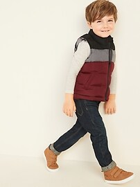 View large product image 3 of 4. Frost-Free Puffer Vest for Toddler Boys