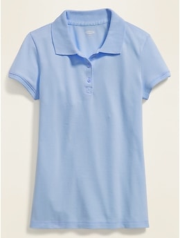 Old Navy Girls 14 XL Short Sleeve Uniform Polo Shirt DARK GREEN School   #107517