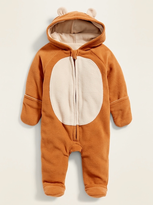 View large product image 1 of 3. Micro Performance Fleece Critter One-Piece for Baby