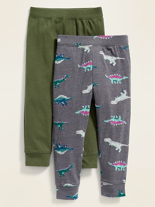 View large product image 1 of 1. 2-Pack Printed Jersey Joggers for Toddler Boys