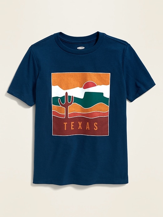 View large product image 1 of 1. Texas Graphic Tee For Boys
