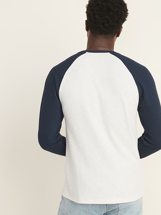 Image number 2 showing, Soft-Washed Thermal-Knit Baseball Tee
