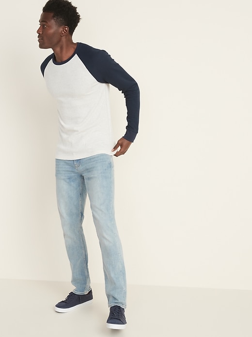Image number 3 showing, Soft-Washed Thermal-Knit Baseball Tee