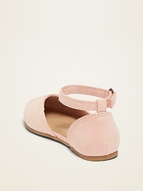 View large product image 3 of 4. Faux-Suede Ballet Flats for Toddler Girls