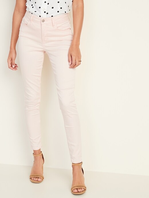 View large product image 1 of 2. High-Waisted Sateen Rockstar Super Skinny Jeans for Women