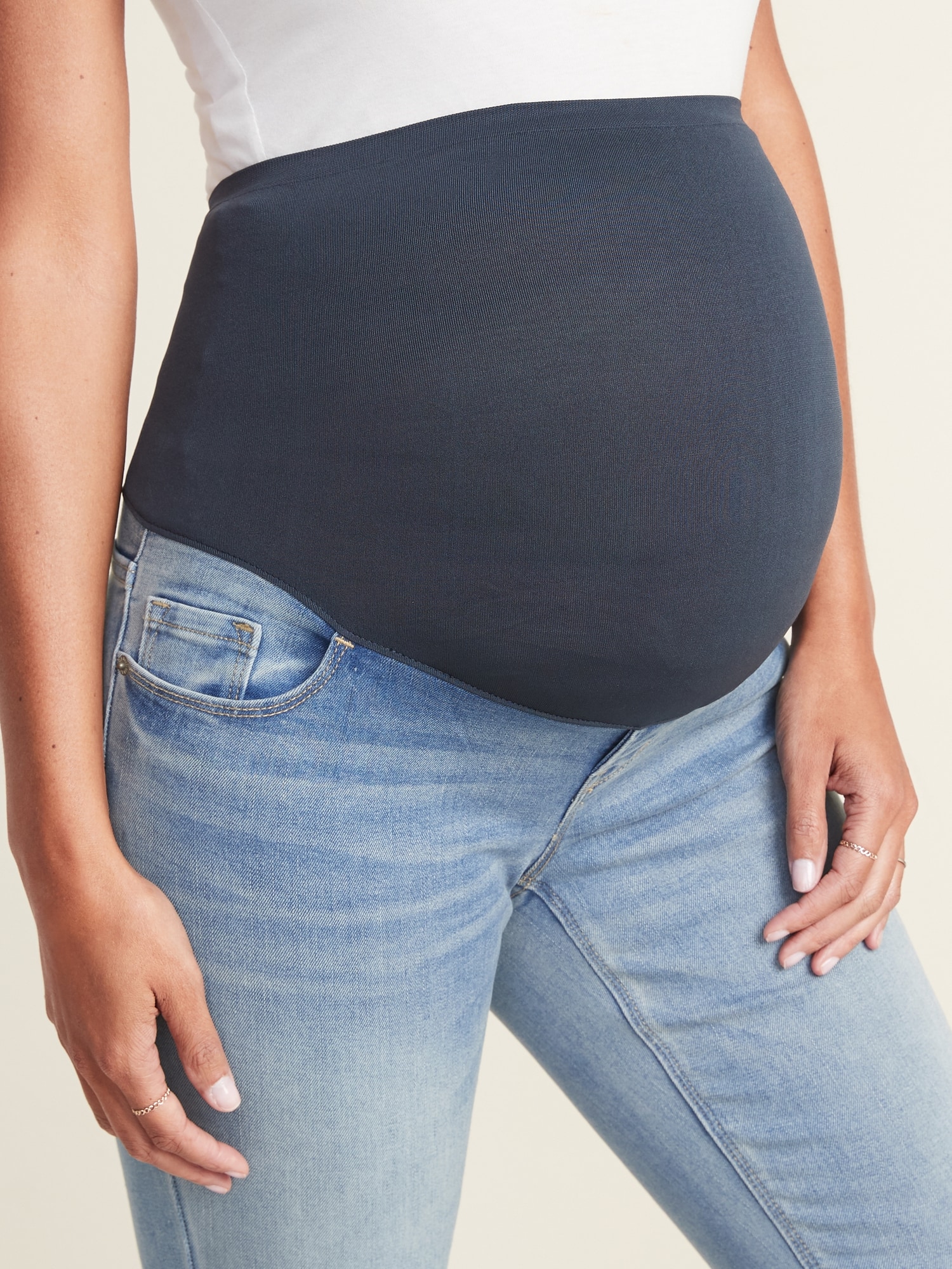 Maternity Full-Panel Boot-Cut Jeans | Old Navy