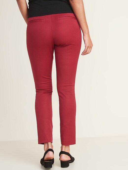 View large product image 2 of 3. Maternity Full-Panel Pixie Ankle Pants