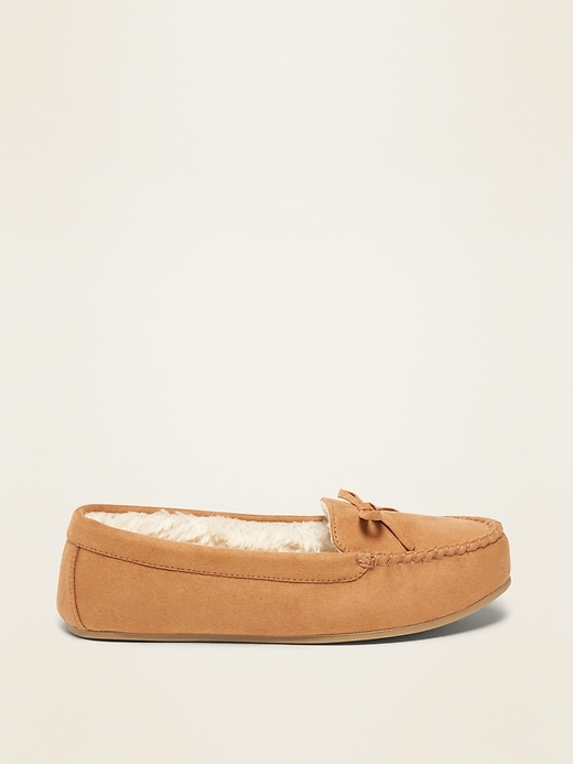 Faux suede 2024 moccasin slippers