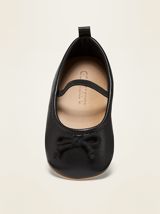 View large product image 2 of 4. Faux-Leather Ballet Flats for Baby