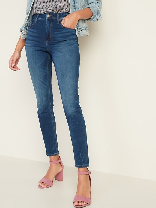 old navy high rise super skinny jeans