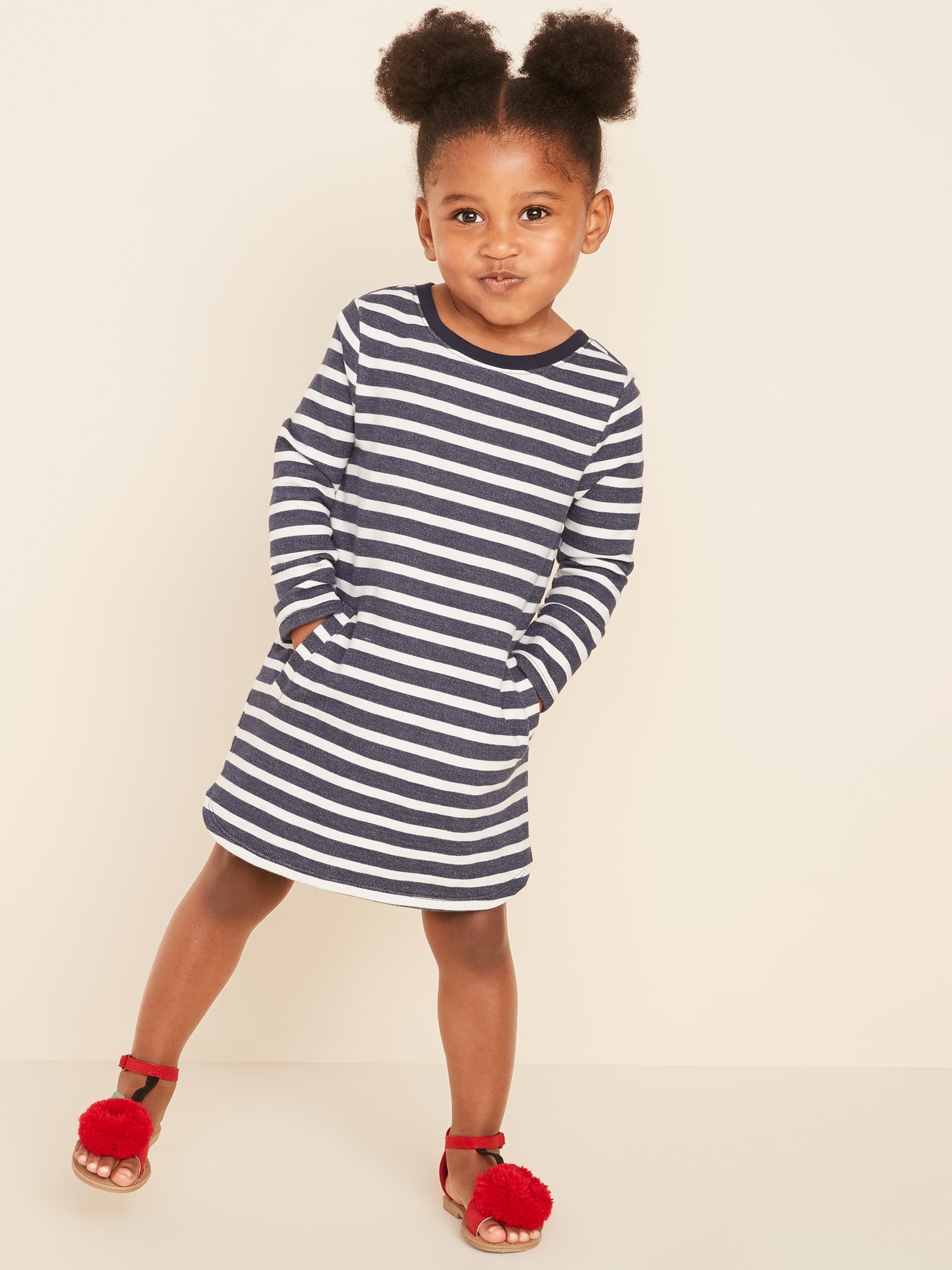 Printed French Terry Sweatshirt Dress for Toddler Girls Old Navy