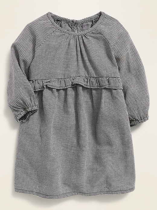 View large product image 1 of 2. Fit & Flare Ruffle-Trim Dress for Baby