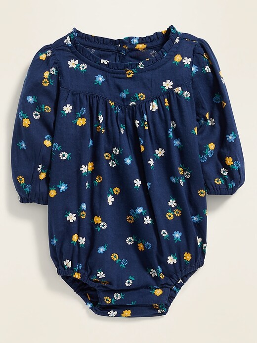 View large product image 1 of 2. Floral Bubble One-Piece for Baby