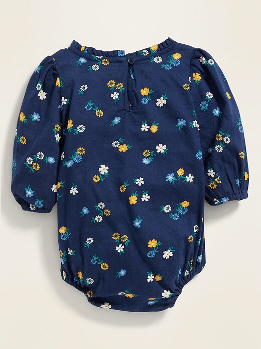 View large product image 2 of 2. Floral Bubble One-Piece for Baby