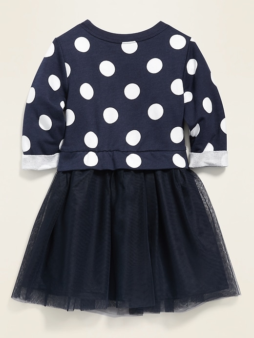 View large product image 2 of 4. Polka-Dot 2-in-1 Sweatshirt Tutu Dress for Toddler Girls