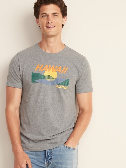 View large product image 1 of 1. Hawaii Graphic Tee For Men