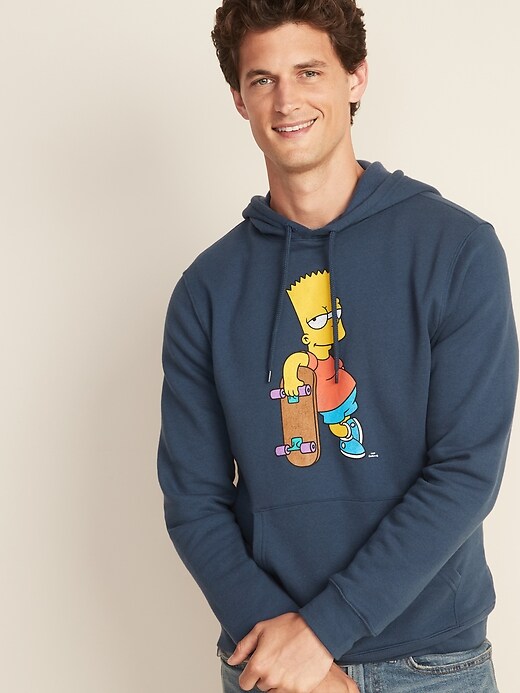 Image number 1 showing, The Simpsons&#153 Bart Graphic Pullover Hoodie