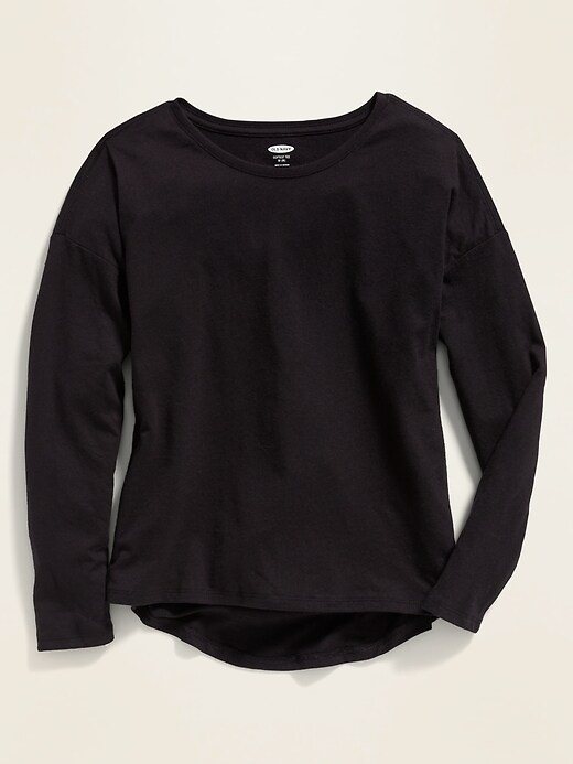 View large product image 1 of 1. Softest Crew-Neck Tee For Girls
