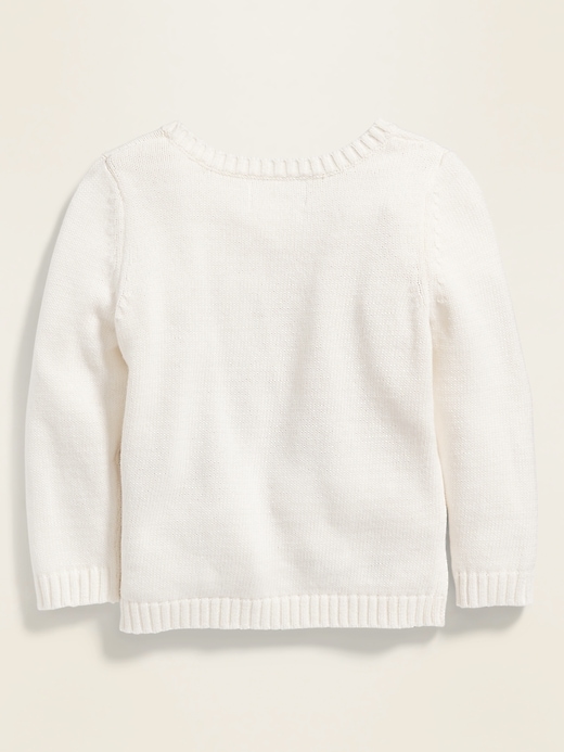 View large product image 2 of 2. Graphic Crew-Neck Sweater for Toddler Girls