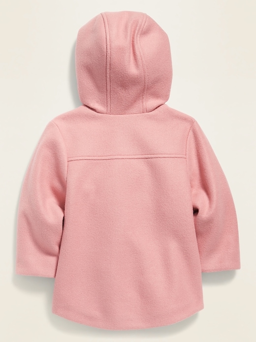 View large product image 2 of 3. Soft-Brushed Hooded Coat for Toddler Girls