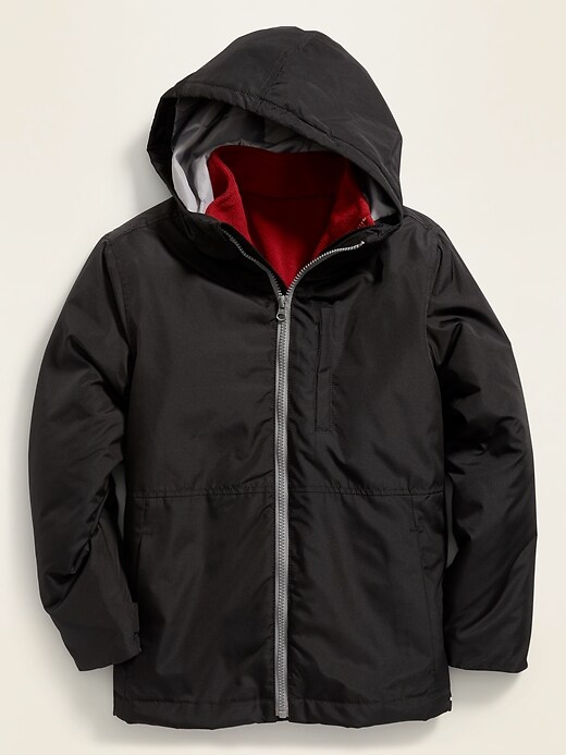 View large product image 1 of 3. 3-In-1 Hooded Snow Jacket For Boys