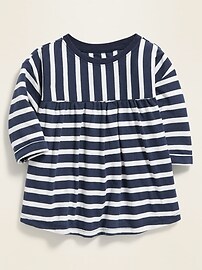 View large product image 4 of 4. Jersey 3/4-Sleeve Swing Top for Toddler Girls