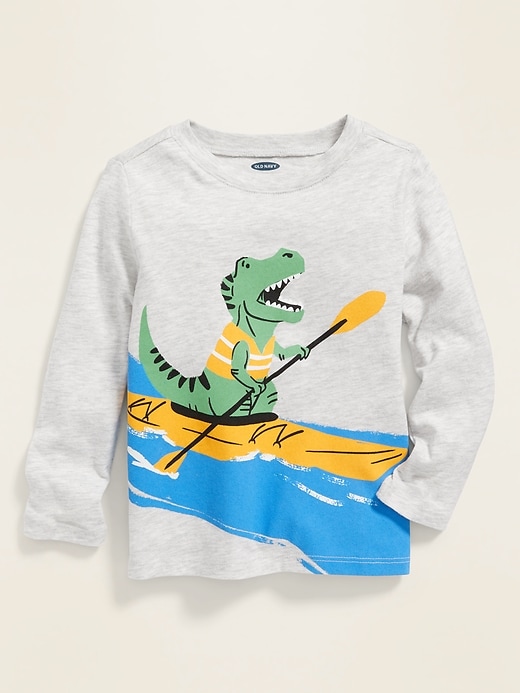 View large product image 1 of 2. Graphic Long-Sleeve Tee for Toddler Boys
