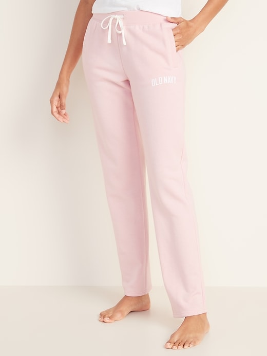 View large product image 1 of 1. Logo-Graphic French-Terry Lounge Pants for Women