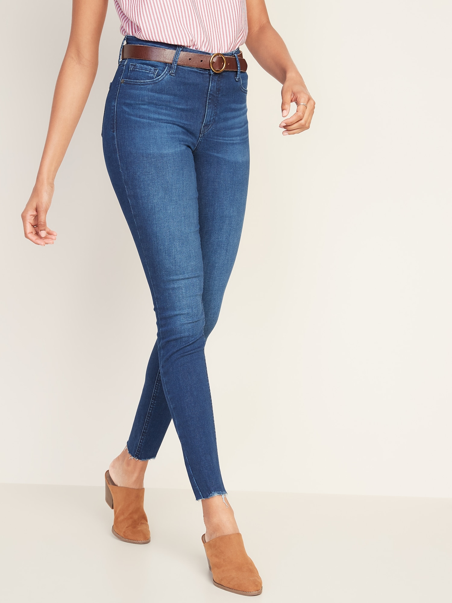 ladies raw denim jeans