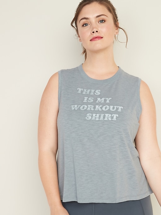 Image number 1 showing, Plus-Size Jersey Performance Swing Tank