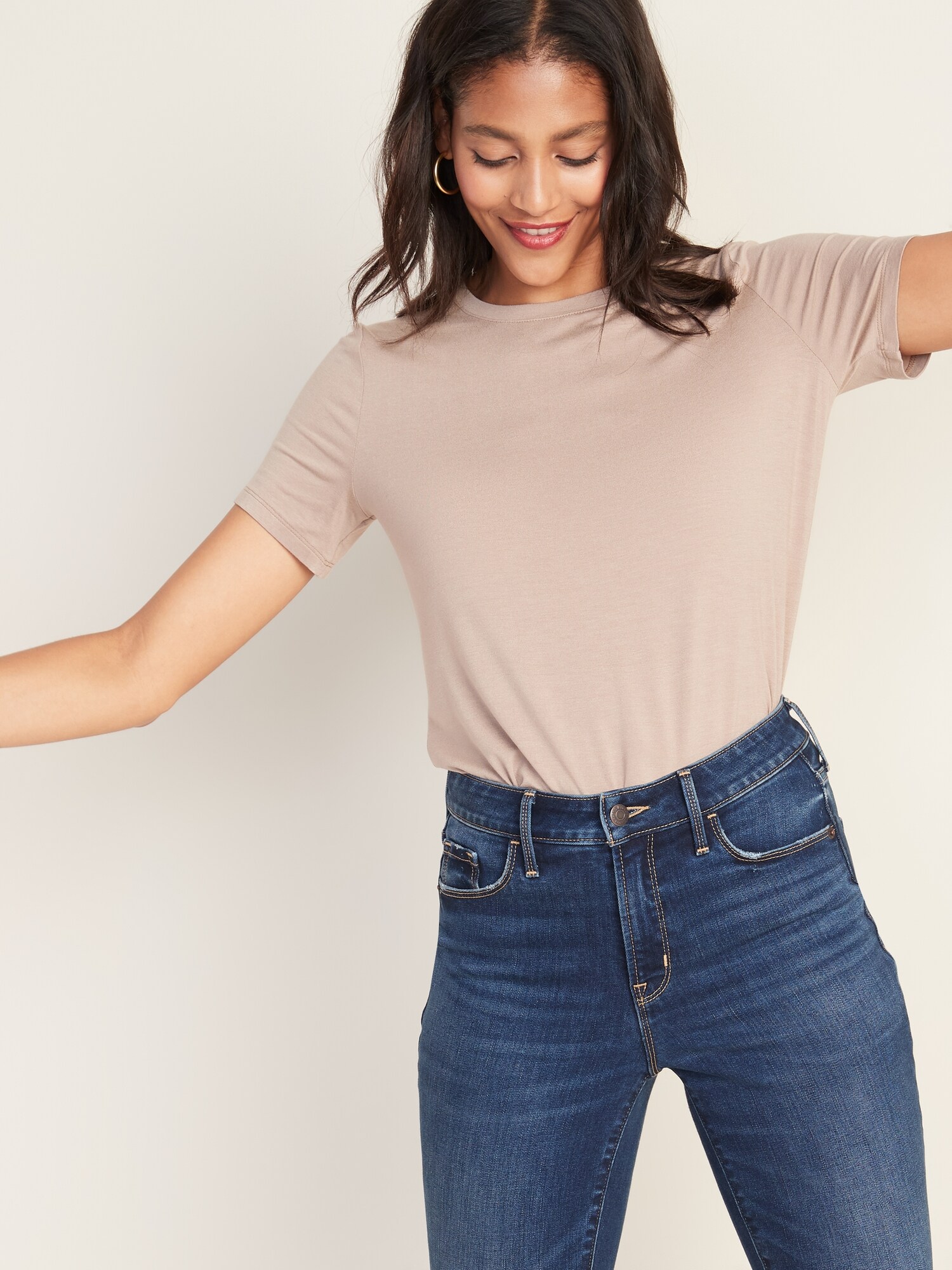 Luxe Crew-Neck T-Shirt for Women | Old Navy