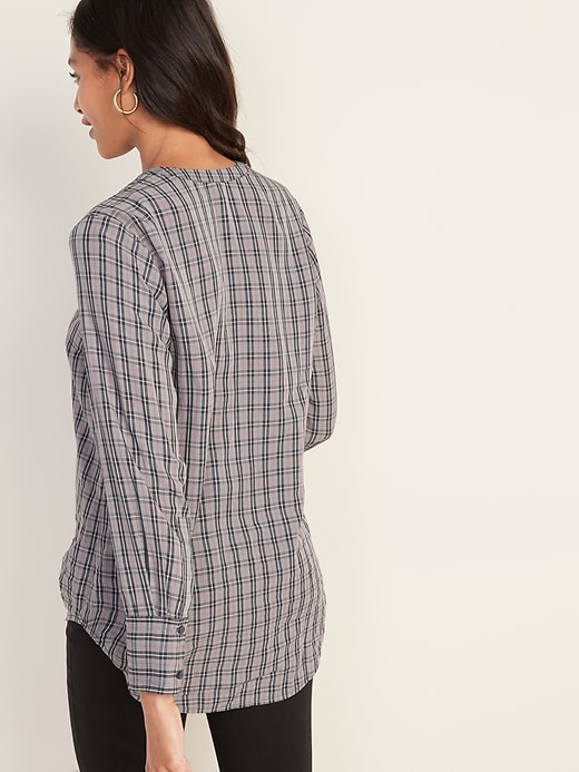 Image number 2 showing, Plaid Pullover Tunic for Women