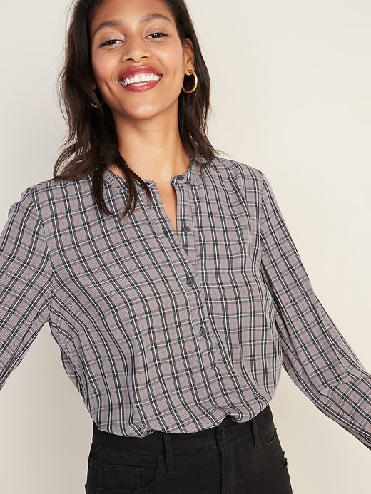 Image number 4 showing, Plaid Pullover Tunic for Women