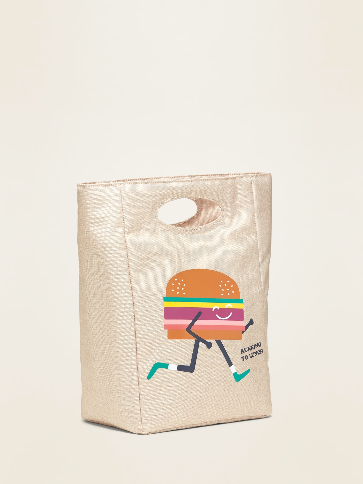 Old navy graphic 2025 canvas lunch tote