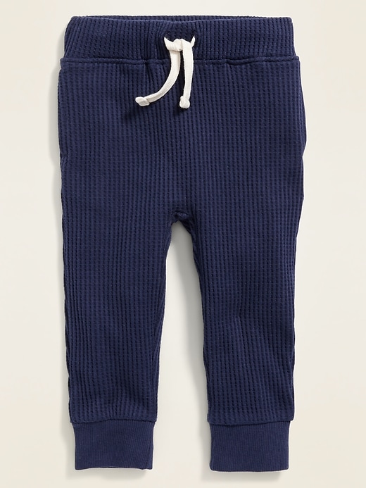 View large product image 1 of 2. Thermal-Knit Functional-Drawstring Joggers for Toddler Boys