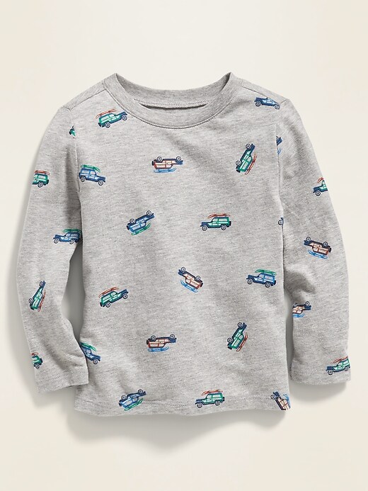 View large product image 1 of 1. Printed Long-Sleeve Tee for Toddler Boys
