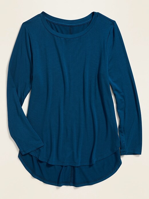 View large product image 1 of 1. Luxe Tulip-Hem Jersey Tunic for Girls