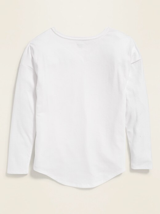 View large product image 2 of 3. Softest Dolman-Sleeve Tee For Girls