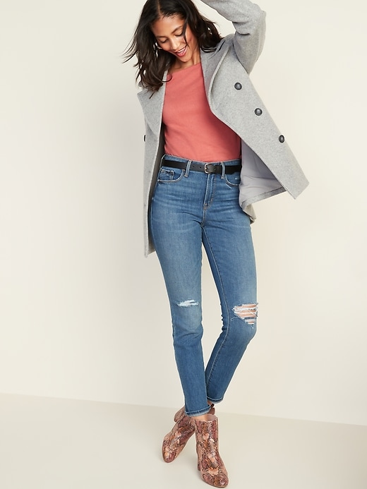 Image number 3 showing, Soft-Brushed Peacoat for Women