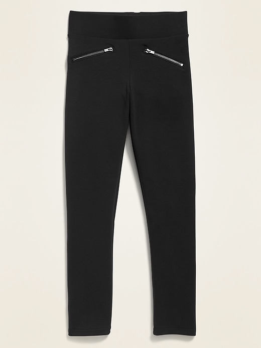 View large product image 1 of 1. High-Waisted Zip Faux-Pocket Stevie Pants For Girls