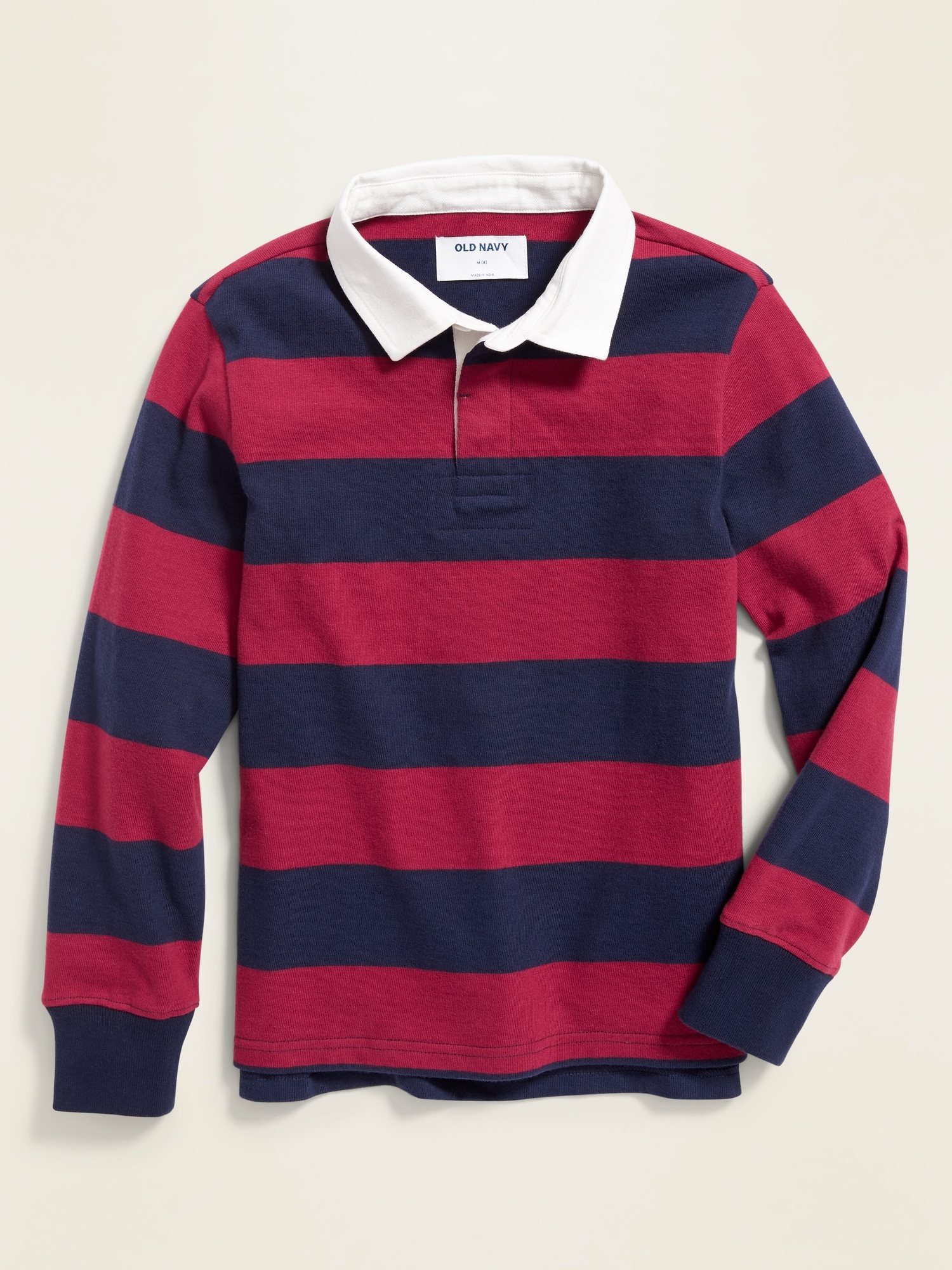 Bold-Stripe Long-Sleeve Rugby for Boys | Old Navy