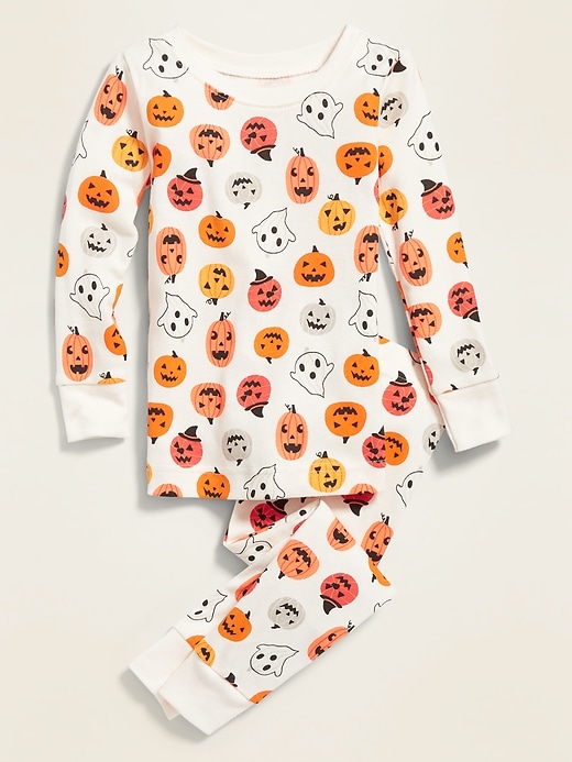 View large product image 1 of 1. Halloween-Print Pajama Set for Toddler & Baby