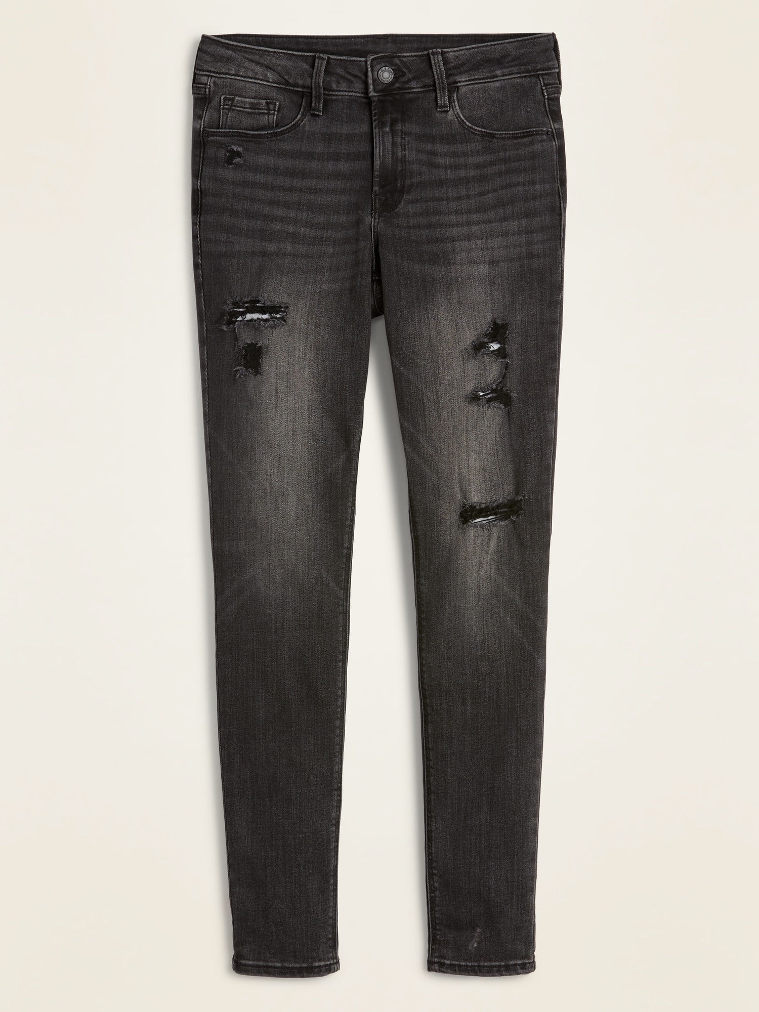 Mid-Rise Distressed Rockstar Jeans for Women | Old Navy